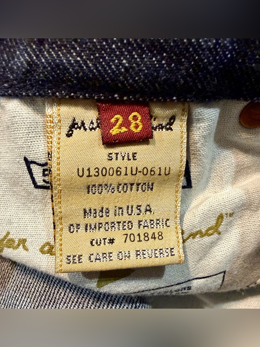 7FAMK Dark Wash A-Pocket Jeans Sz 28 - Picture 8 of 16